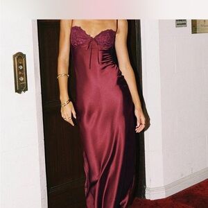 Elegant Satin Dress princess polly